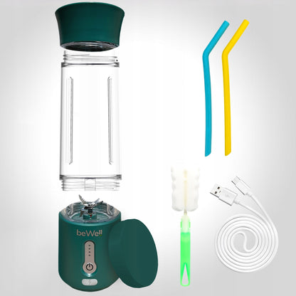 Bezvadu ceļojumu blenderis beWell ar USB uzlādi, 500 ml – Jaudīgs