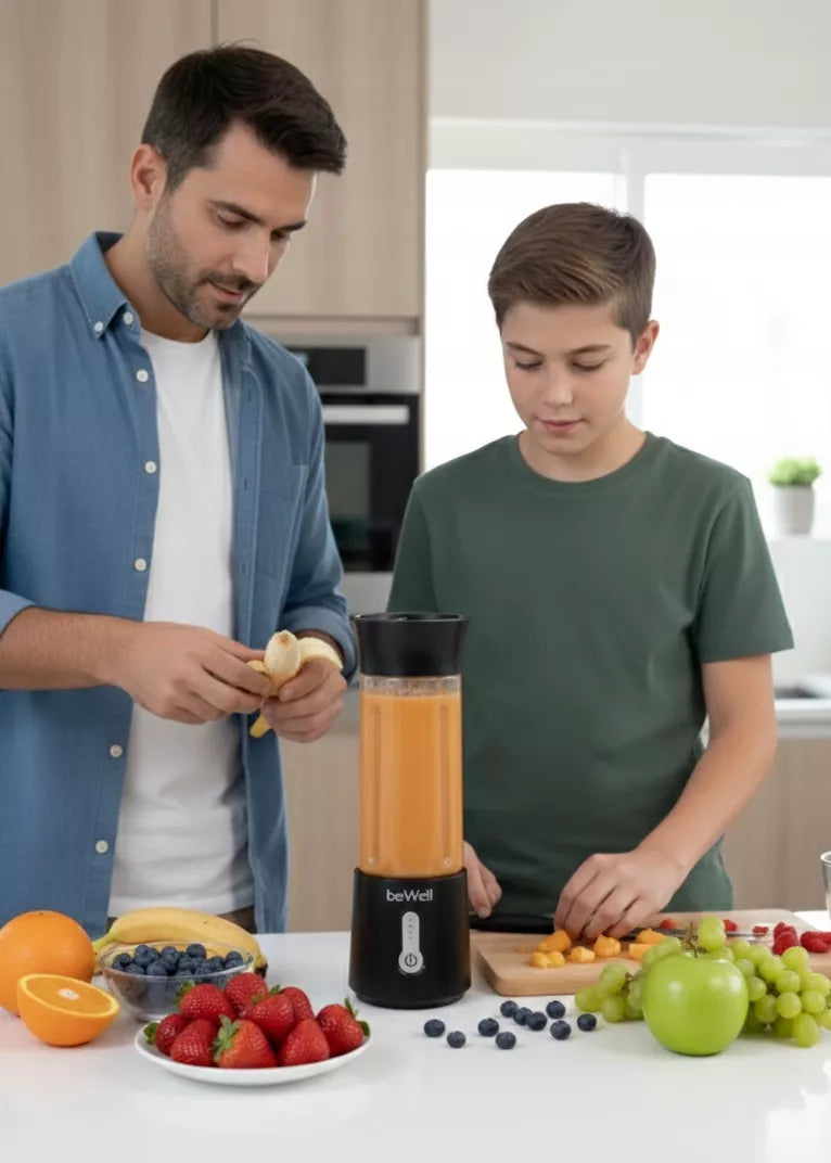 Nešiojamas belaidis "beWell" "USB" maišytuvas su 500 ml talpa - galingas