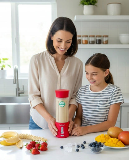 Bezvadu kokteiļu blenderis beWell 500 ml – jaudīgs, pārnēsājams, uzlādējams ar USB