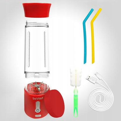 Bezvadu kokteiļu blenderis beWell 500 ml – jaudīgs, pārnēsājams, uzlādējams ar USB