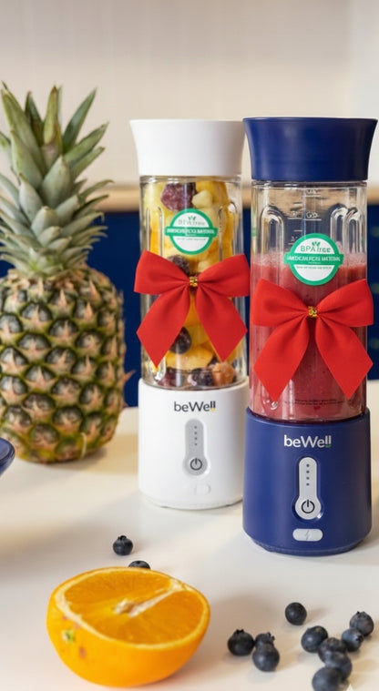 Portatīvais bezvadu smūtiju blenderis beWell Plus USB 500 ml — jaudīgs un kompakts
