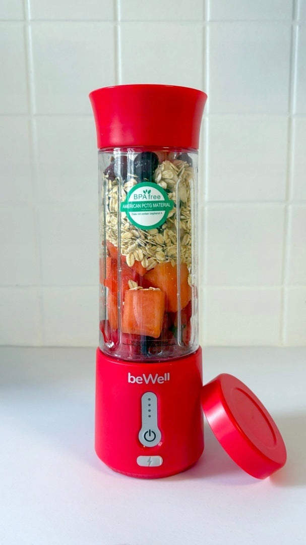 Bezvadu kokteiļu blenderis beWell 500 ml – jaudīgs, pārnēsājams, uzlādējams ar USB