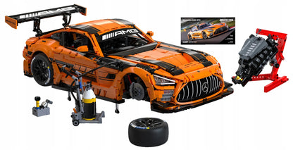 CaDA konstravimo kaladėlių rinkinys Mercedes AMG GT3 1:8, 5466 detalių + apšvietimas