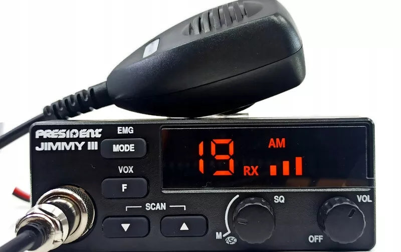 CB RADIJAS PRESIDENT JIMMY 3 III ASC 12V AM FM