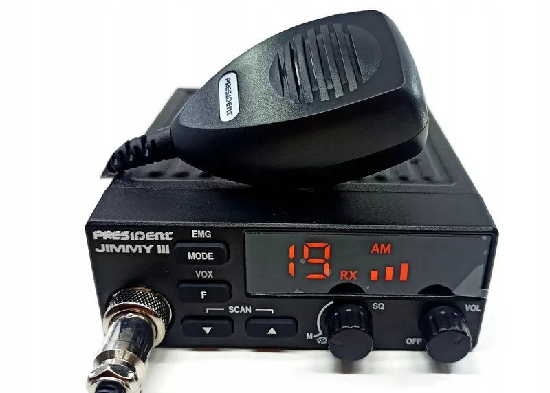 CB RADIJAS PRESIDENT JIMMY 3 III ASC 12V AM FM