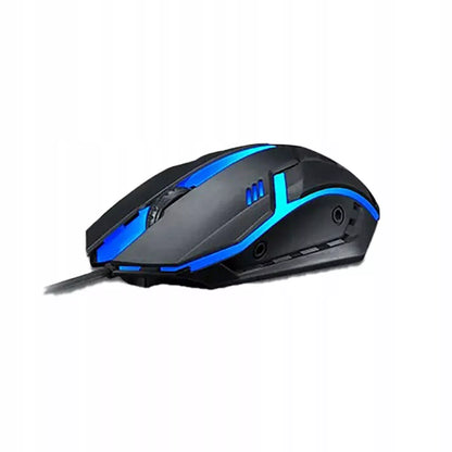 Juoda RGB žaidimų klaviatūra su LED apšvietimu žaidėjams + pelė dovanų