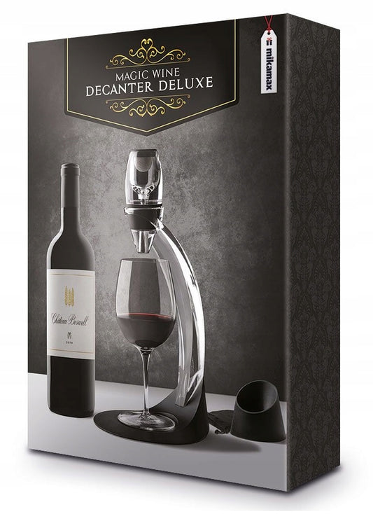 Vīna Dekanters Deluxe – Aerators ar Statīvu, Dāvanu Komplekts