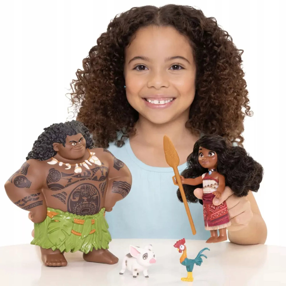 Disney Vaiana 2 – lėlės iš filmo Vaiana & Maui, 19 cm, 5 figūrėlių rinkinys
