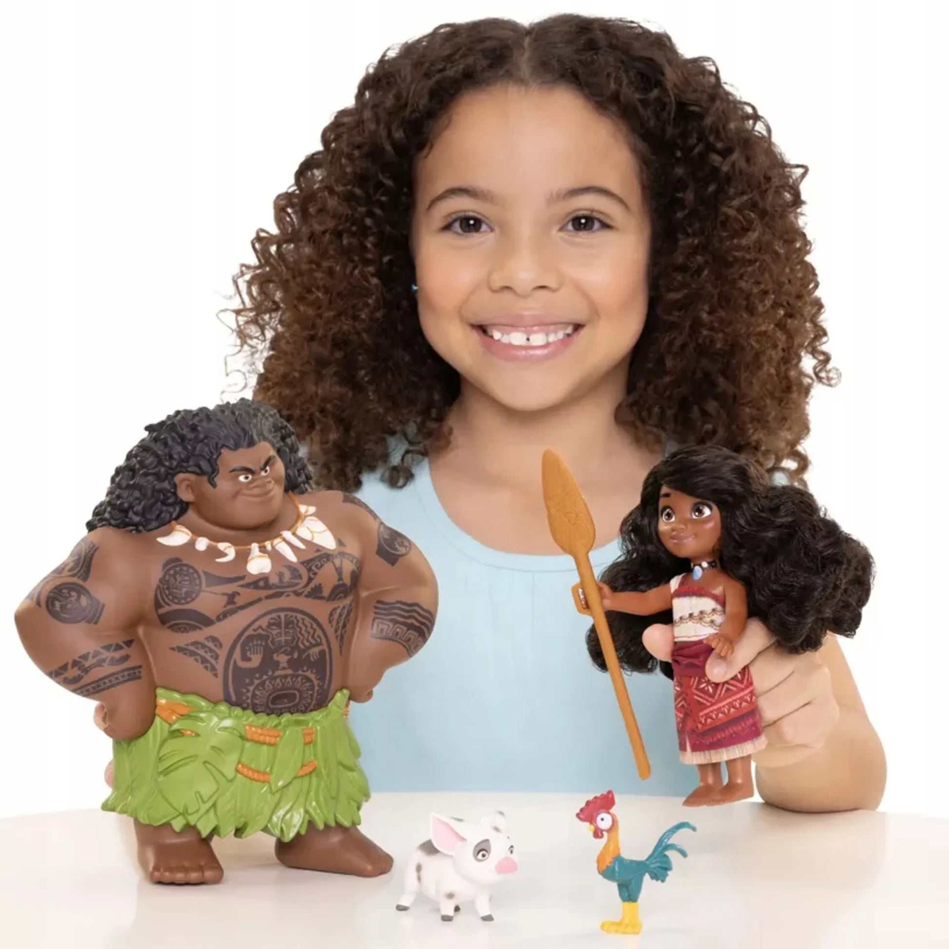 Disney Vaiana 2 – lėlės iš filmo Vaiana & Maui, 19 cm, 5 figūrėlių rinkinys