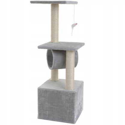 Kačių draskyklė namelis guolis draskymo stulpas žaislas bokštas sizalis 92cm