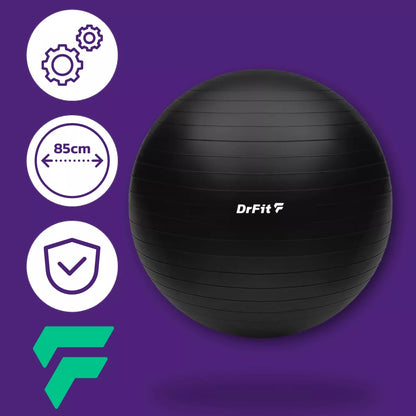 DRFIT FITNESS TRENIRUOČIŲ KAMUOLYS GIMNASTIKOS KAMUOLYS SU POMPA JOGA PILATES Ø85