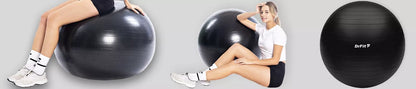 DRFIT FITNESS TRENIRUOČIŲ KAMUOLYS GIMNASTIKOS KAMUOLYS SU POMPA JOGA PILATES Ø85