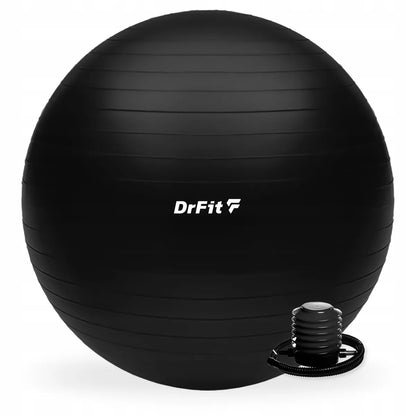 DRFIT FITNESS TRENIRUOČIŲ KAMUOLYS GIMNASTIKOS KAMUOLYS SU POMPA JOGA PILATES Ø85