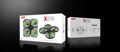 VALDOMAS AUTOMATINIS DRONAS VAIKAMS SYMA X26 2.4GHz LED 3D REŽIMAS