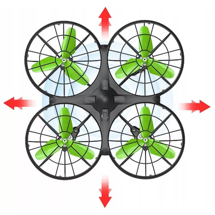 VALDOMAS AUTOMATINIS DRONAS VAIKAMS SYMA X26 2.4GHz LED 3D REŽIMAS