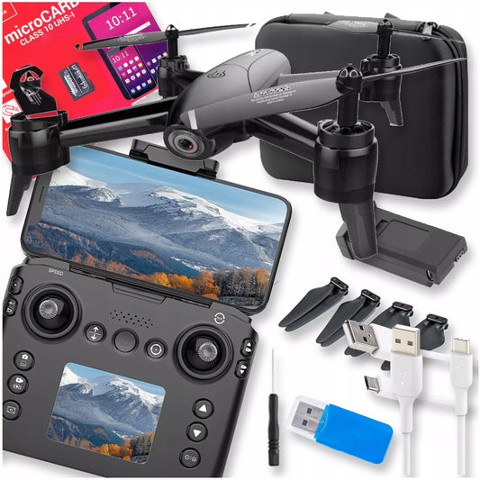Mini dronas su HD kamera – Pro Wi-Fi, LCD valdiklis, Fly More Combo, 20 min., HDR