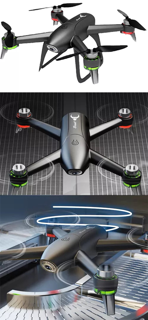Mini dronas su HD kamera – Pro Wi-Fi, LCD valdiklis, Fly More Combo, 20 min., HDR