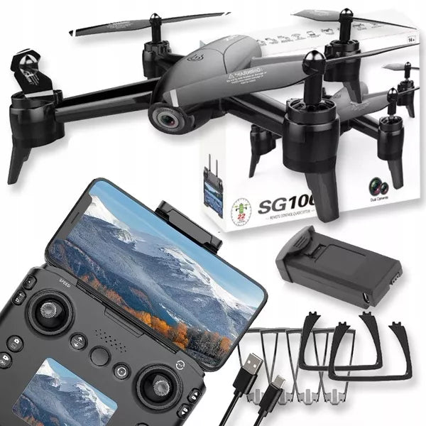 Mini dronas su HD kamera – Pro Wi-Fi, LCD valdiklis, Fly More Combo, 20 min., HDR