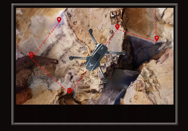 DRONAS SU KAMERA SG901 MAX GPS, ANTINIS ATSISPYRĖJIMO MECHANIZMAS, 3 BATERIJOS PO 3800 mAh, HEADLESS REŽIMAS