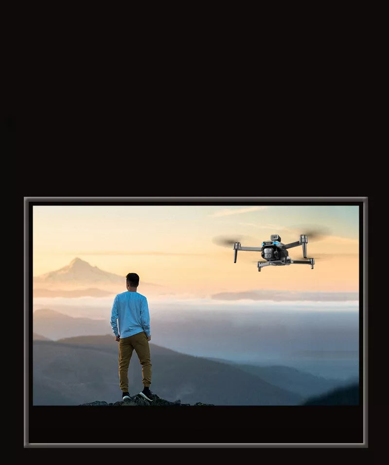 DRONAS SU KAMERA SG901 MAX GPS, ANTINIS ATSISPYRĖJIMO MECHANIZMAS, 3 BATERIJOS PO 3800 mAh, HEADLESS REŽIMAS