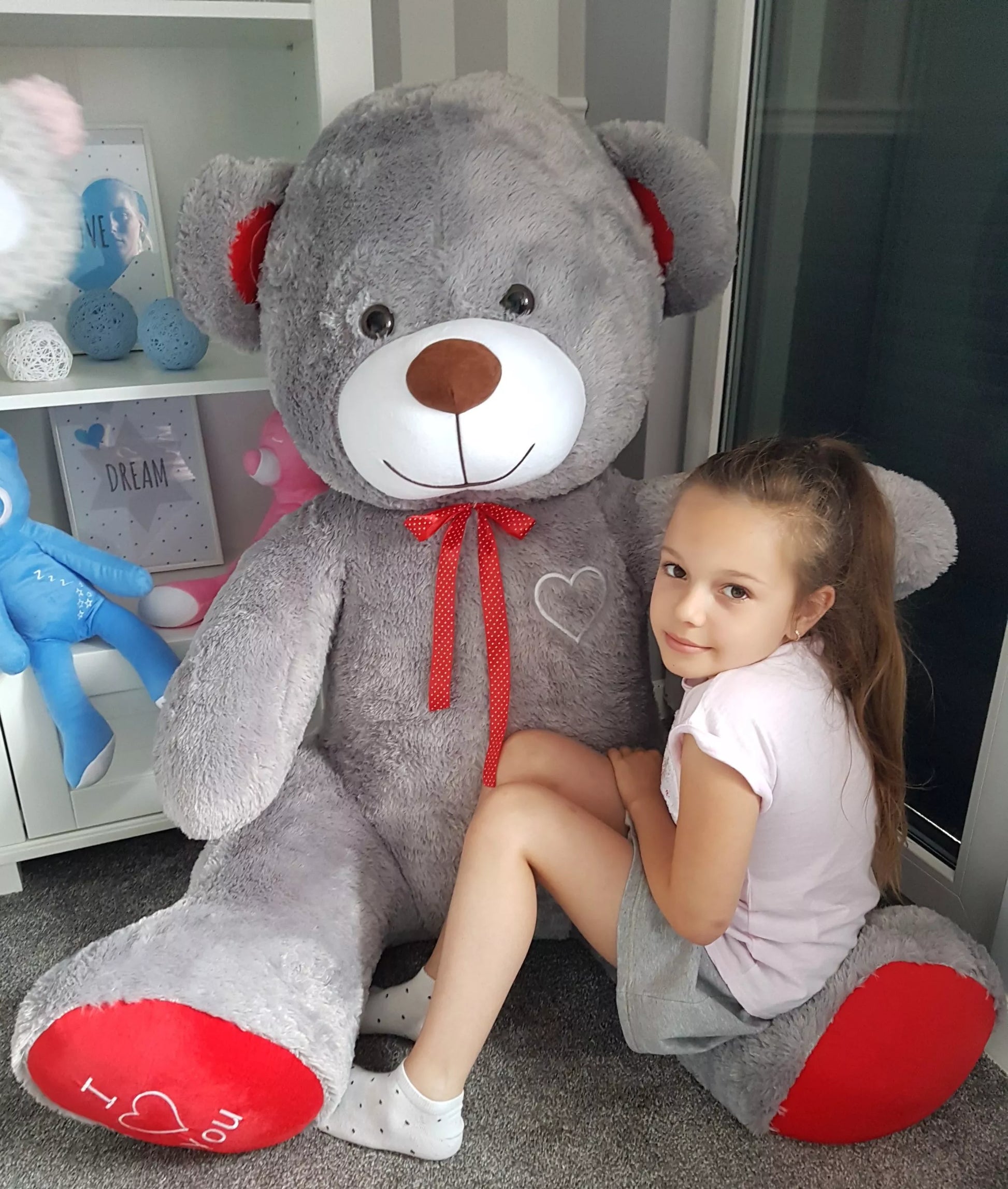 Didelis pliušinis meškinas, 190 cm – milžiniškas pliušinis žaislas