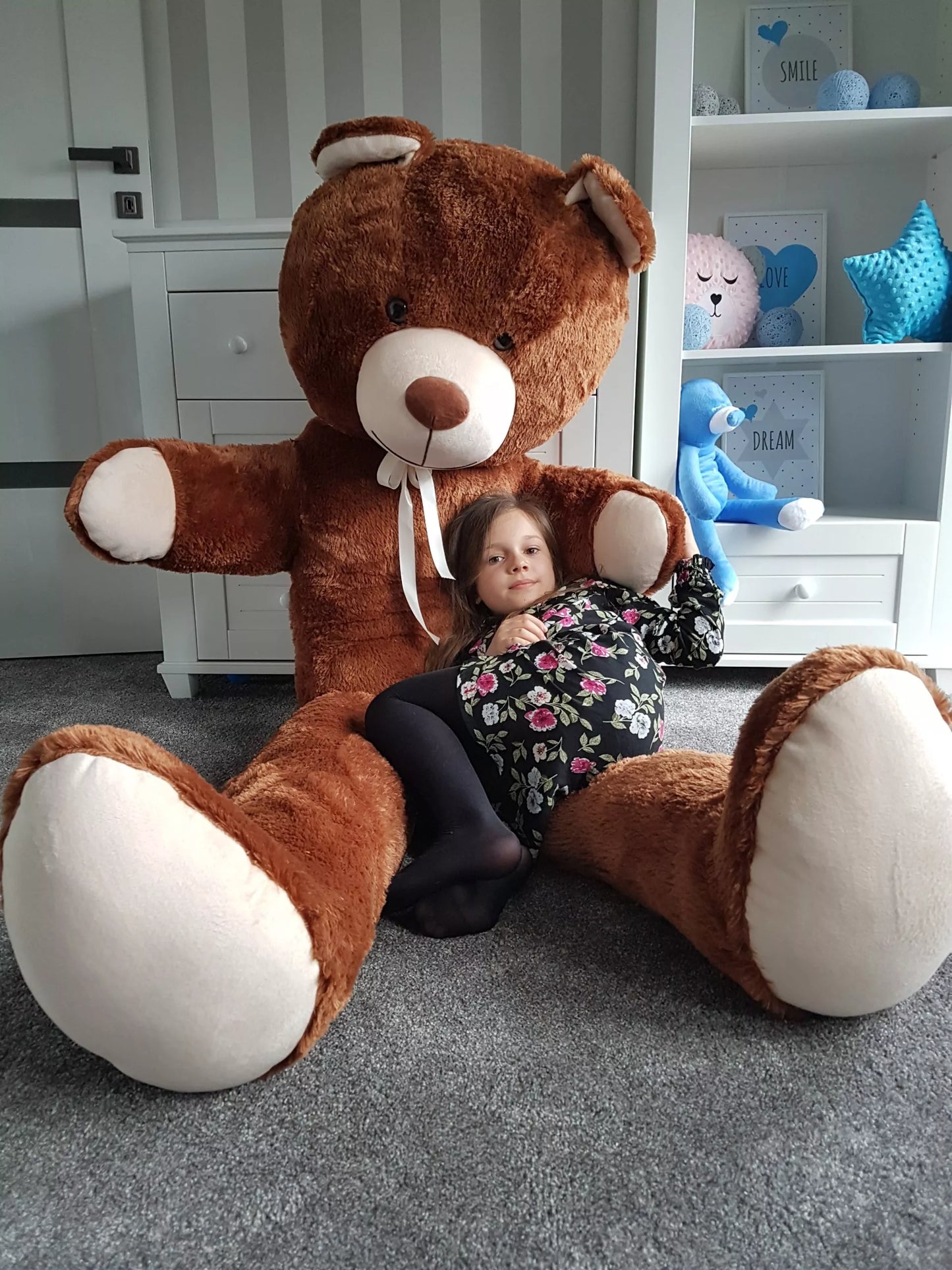 Didelis pliušinis meškinas – didelis pliušinis milžinas, 205 cm