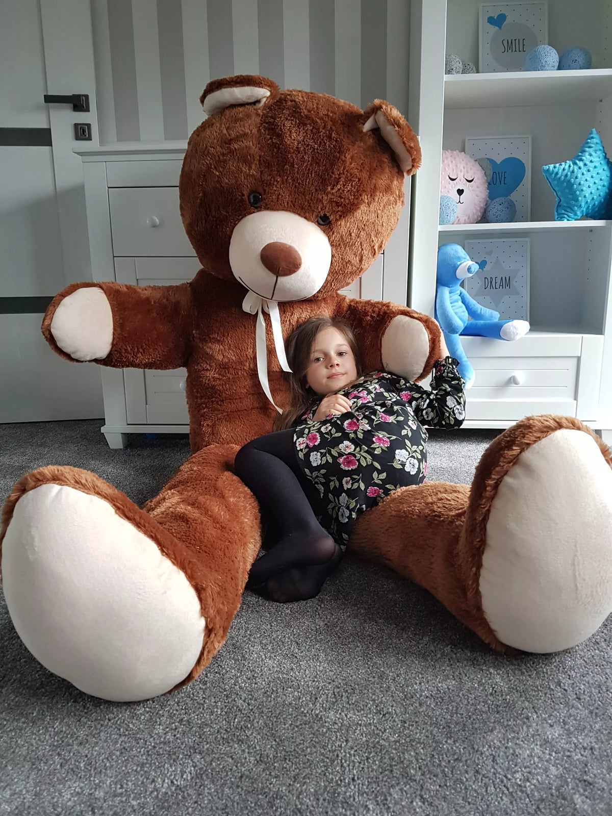 Didelis pliušinis meškinas – didelis pliušinis milžinas, 205 cm
