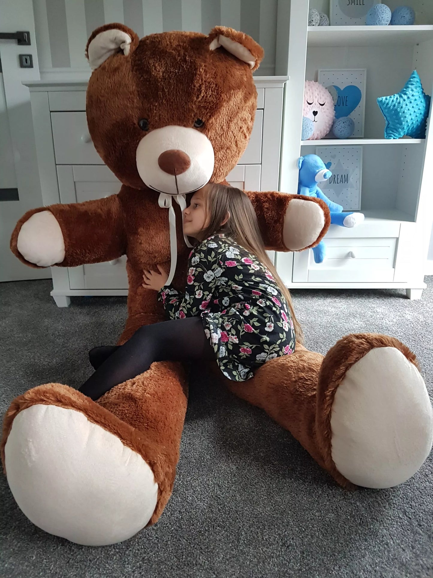 Didelis pliušinis meškinas – didelis pliušinis milžinas, 205 cm