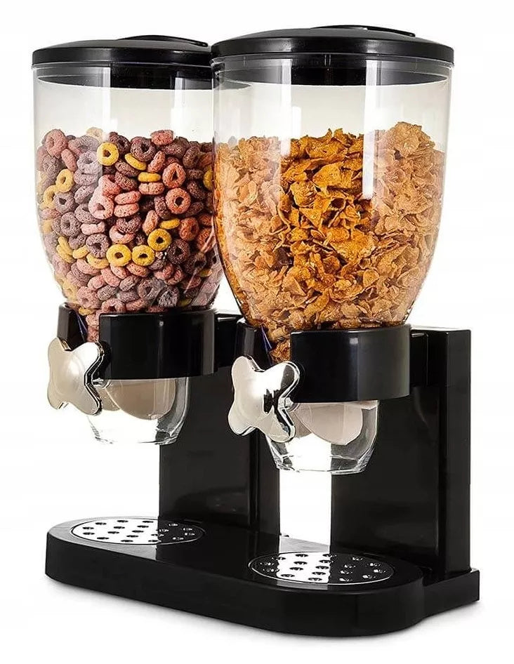 Dvigubas dozatorius sausiems pusryčiams ir saldainiams – 2×500 ml