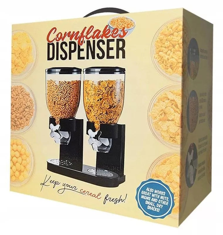 Dvigubas dozatorius sausiems pusryčiams ir saldainiams – 2×500 ml
