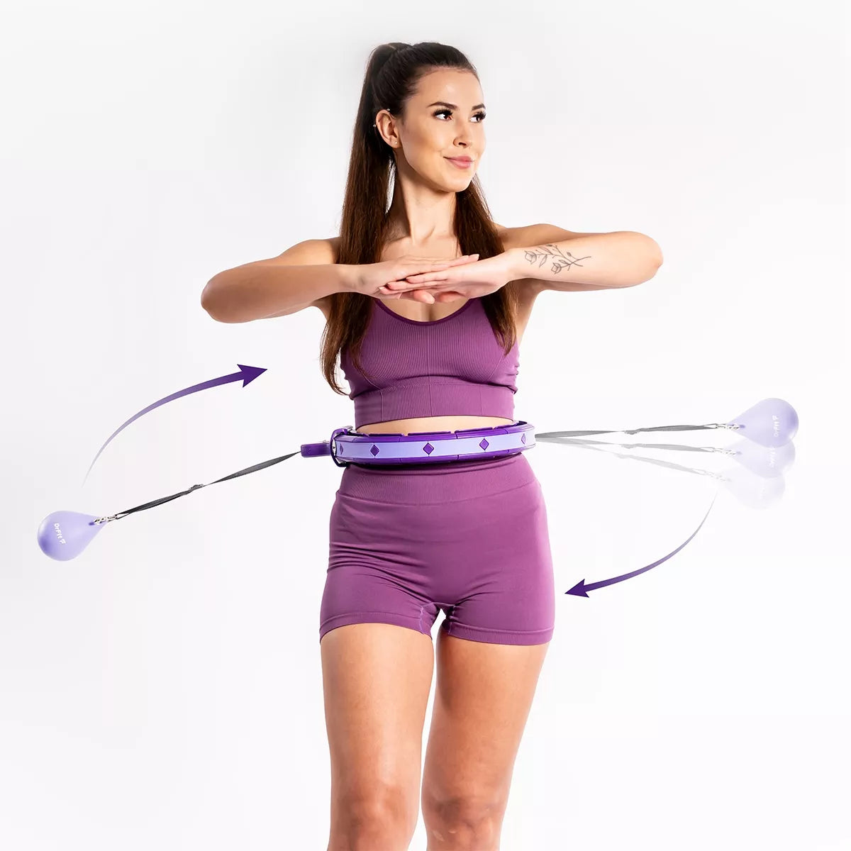 Hula hoop su skaitliuku – fitnesui ir lieknėjimui