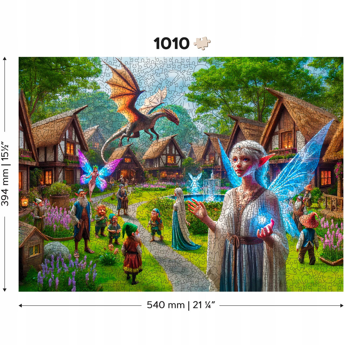 Medinės Dėlionės 1000 Elementų - Fantazijos Kaimas