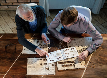 Medinis 3D Dėlionės Puodelis Ant Stalo Kamuoliukas Konstrukciniai Blokeliai Wooden.City