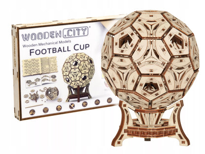 Medinis 3D Dėlionės Puodelis Ant Stalo Kamuoliukas Konstrukciniai Blokeliai Wooden.City
