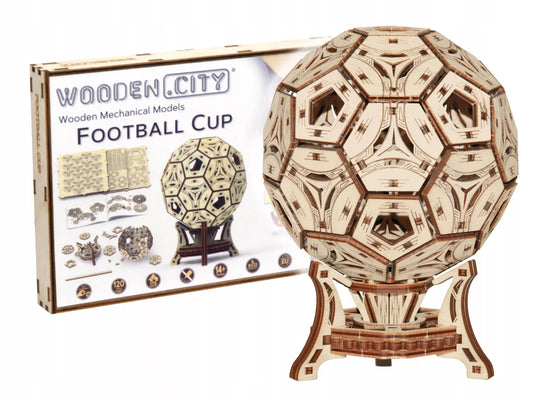 Medinis 3D Dėlionės Puodelis Ant Stalo Kamuoliukas Konstrukciniai Blokeliai Wooden.City