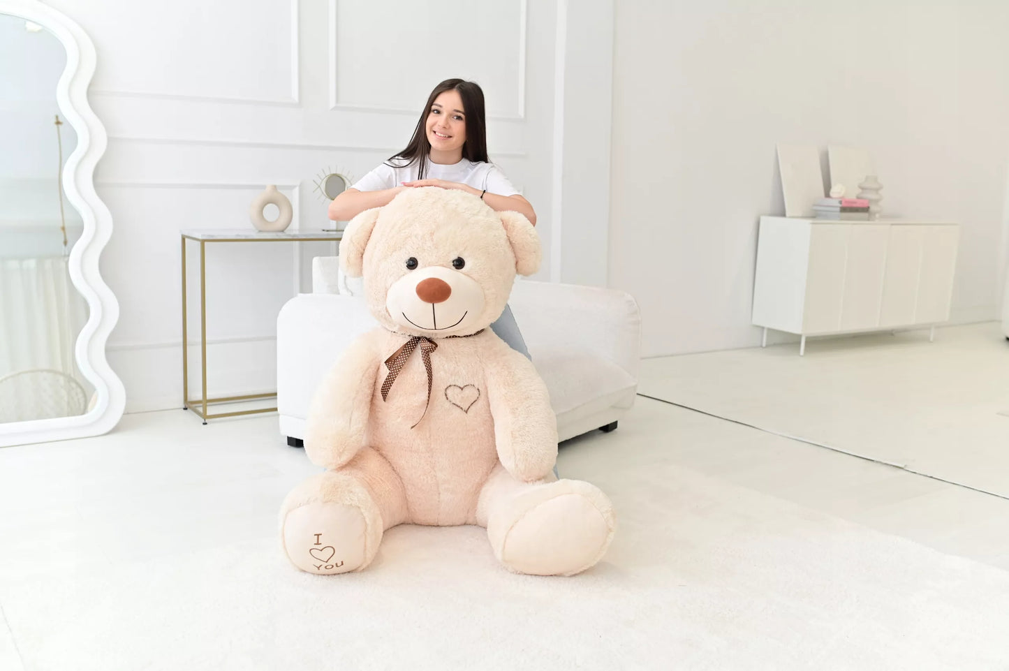 Didelis pliušinis meškinas milžinas 190 cm