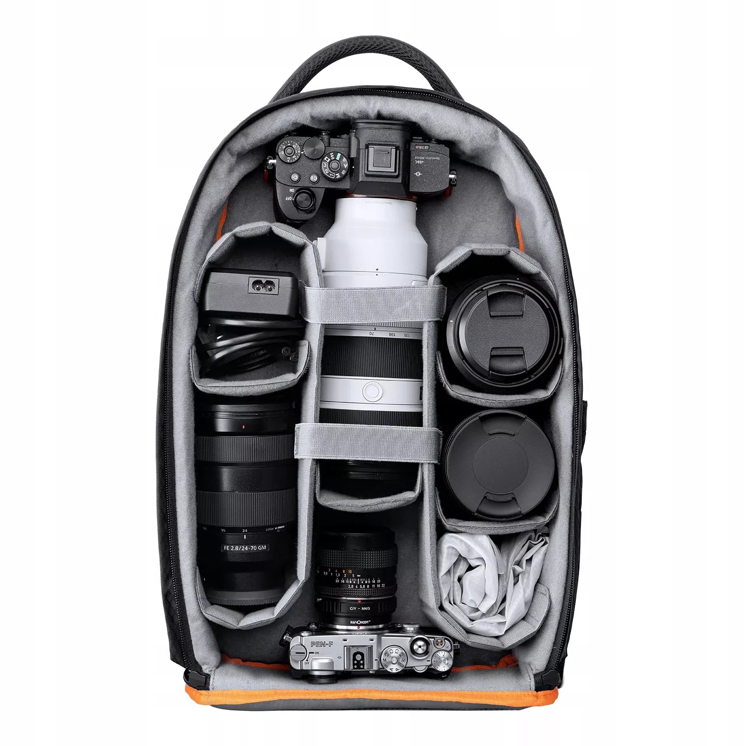 Didelis fotografinis krepšys fotoaparatui ir nešiojamam kompiuteriui K&F Concept KF13.140