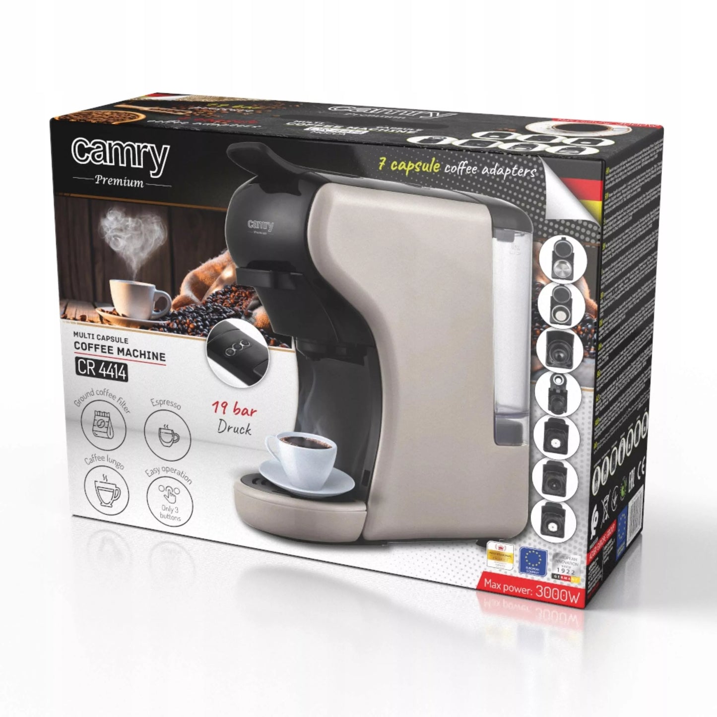 Slėginis kavos aparatas kapsulėms Nespresso Dolce Gusto Tchibo