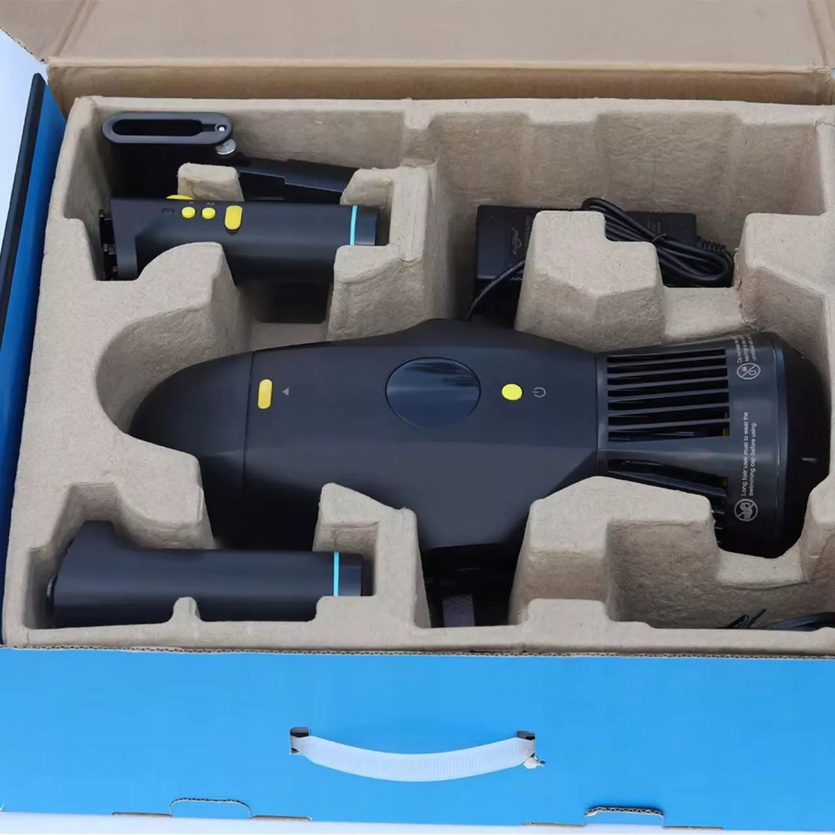 Elektrinis povandeninis motoroleris, skirtas nardymui, „SUP“ lentų ir baidarių „OceanX“ pavara