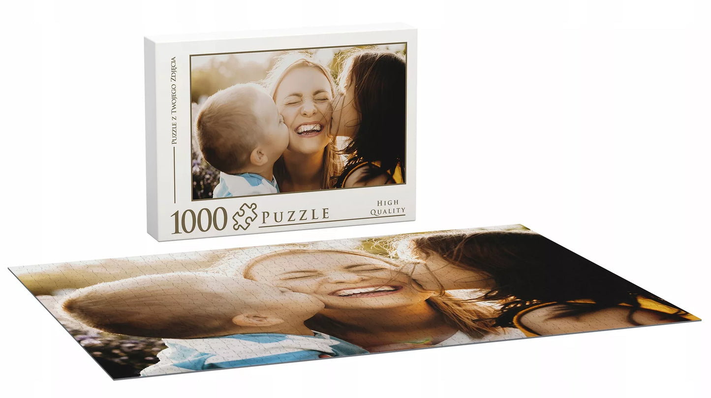 Personalizuota foto dėlionė 1000 detalių – su nuotrauka ir dėžute, puiki dovana