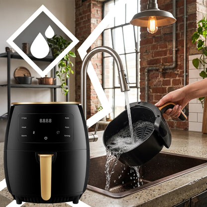 Beļļas Fritieris Air Fryer 6L, 2400W Jaudīga Cepeškrāsns-Fritieris
