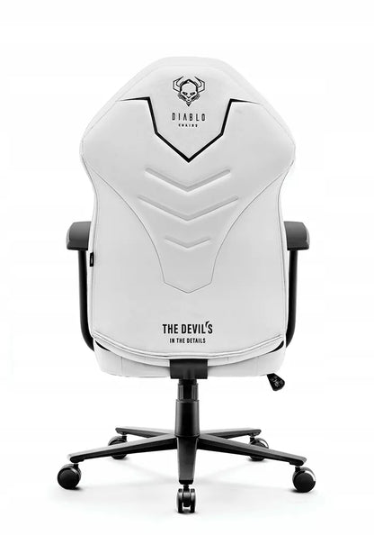 Žaidimų kėdė medžiaginė sukamoji Diablo X-Gamer Normalaus dydžio: Sniego baltumo