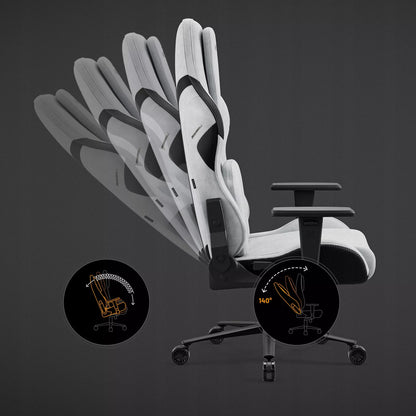 Žaidimų kėdė Diablo Chairs X.One Prime pilkas audinys
