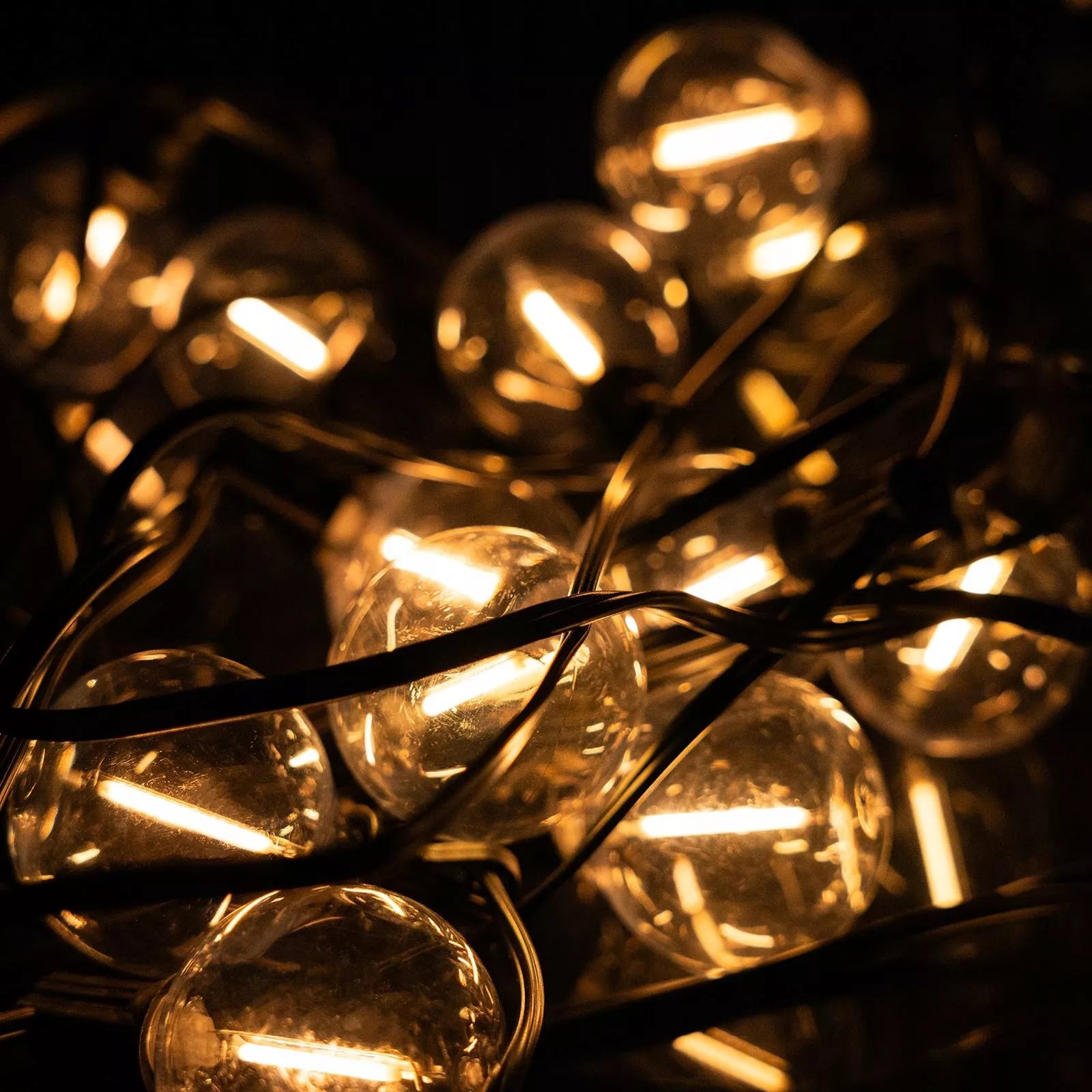 Sodinė girlianda su saulės energija, 20 LED, 10,6 m, RGB, šilta, dekoratyvinė