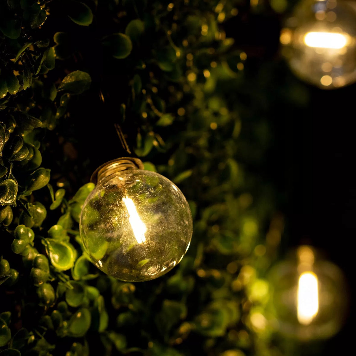Sodinė girlianda su saulės energija, 20 LED, 10,6 m, RGB, šilta, dekoratyvinė