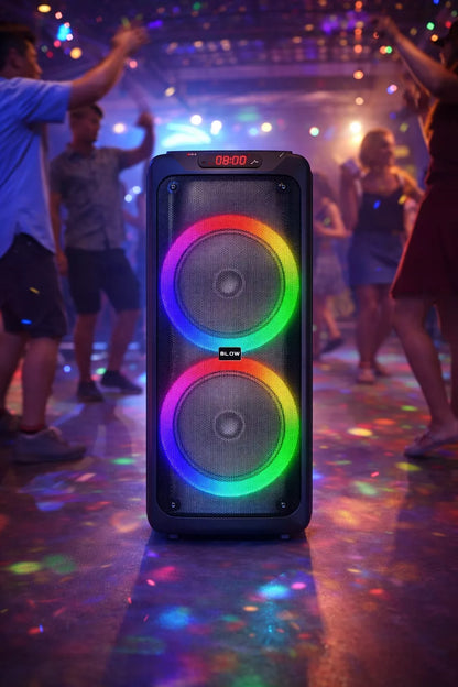 NEŠIOJAMAS BELAIDIS BLUETOOTH GARSIAKALBIS DIDELIS KARAOKE MIKROFONAS RADIJAS 280W