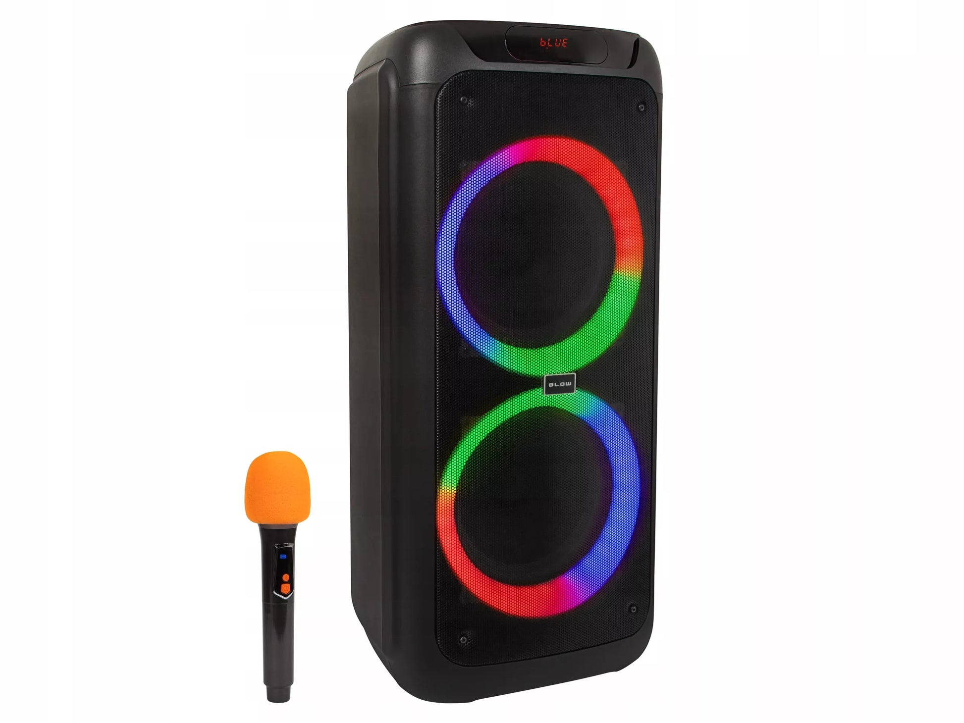 NEŠIOJAMAS BELAIDIS BLUETOOTH GARSIAKALBIS DIDELIS KARAOKE MIKROFONAS RADIJAS 280W