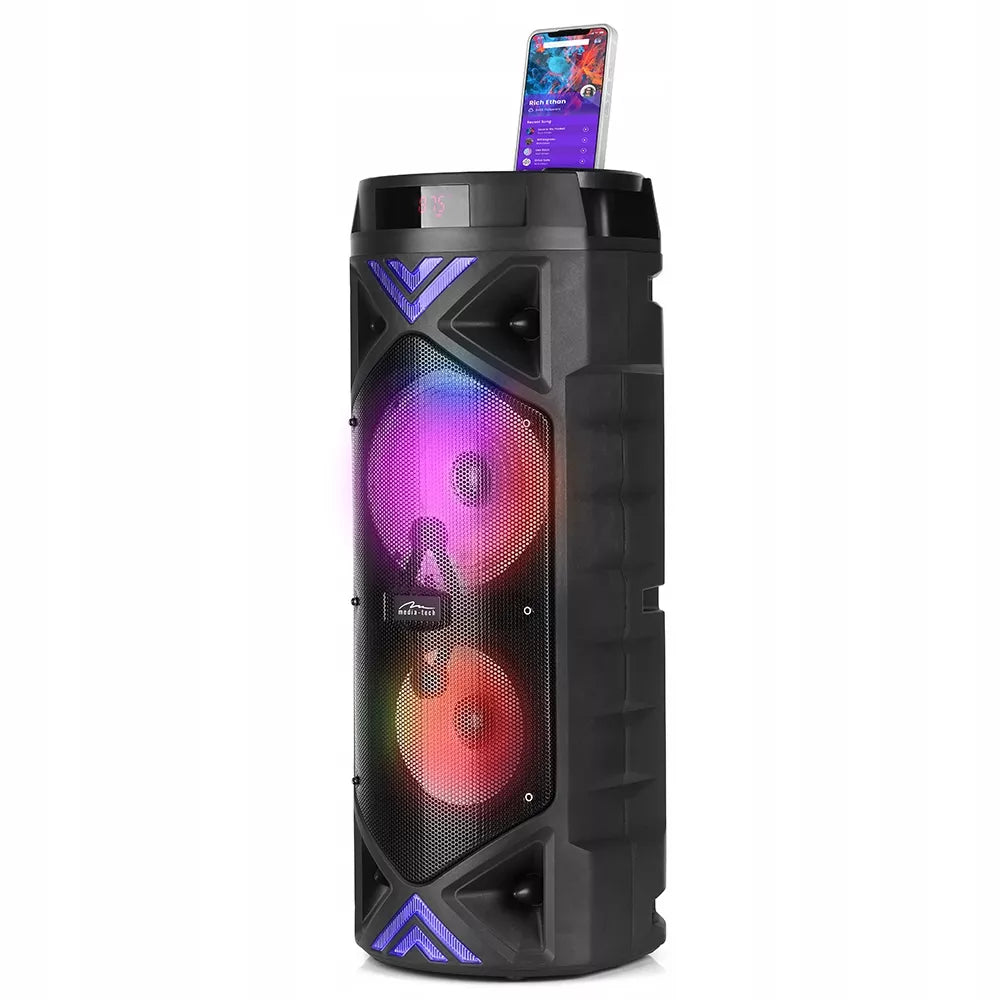 Nešiojamas belaidis „Bluetooth“ garsiakalbis su radiju ir karaokė MEDIATECH KEG 1400W