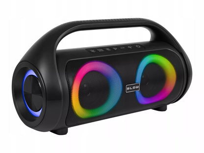 Nešiojamas belaidis vandeniui atsparus IPX5 Bluetooth garsiakalbis su FM radiju, USB ir RGB