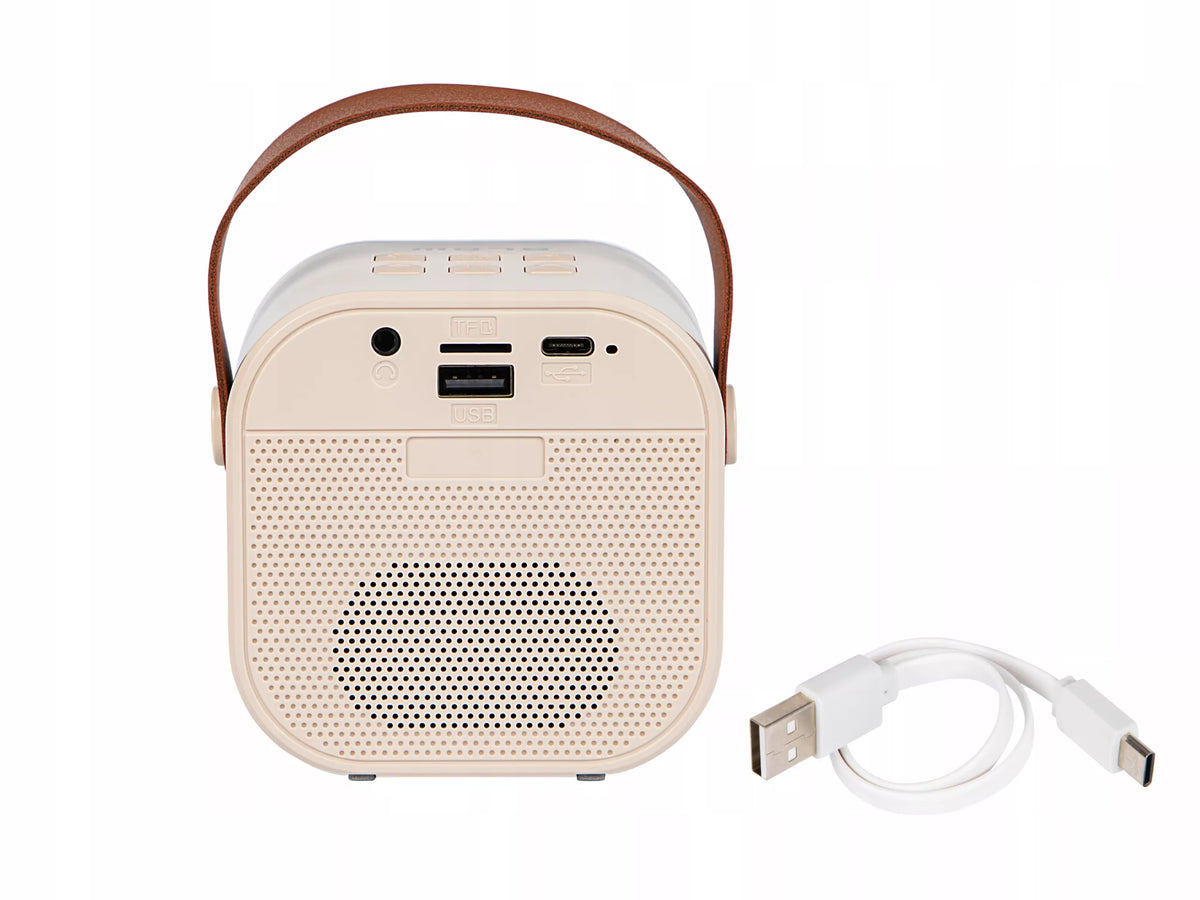 Nešiojamas „Bluetooth“ garsiakalbis su mikrofonu ir RGB apšvietimu